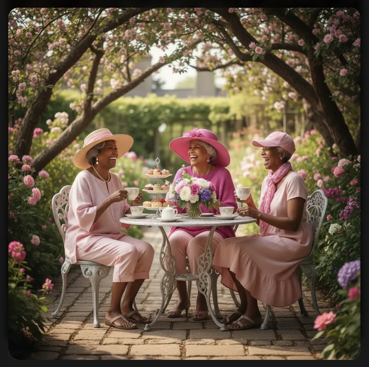 TheGoldenTea pink garden